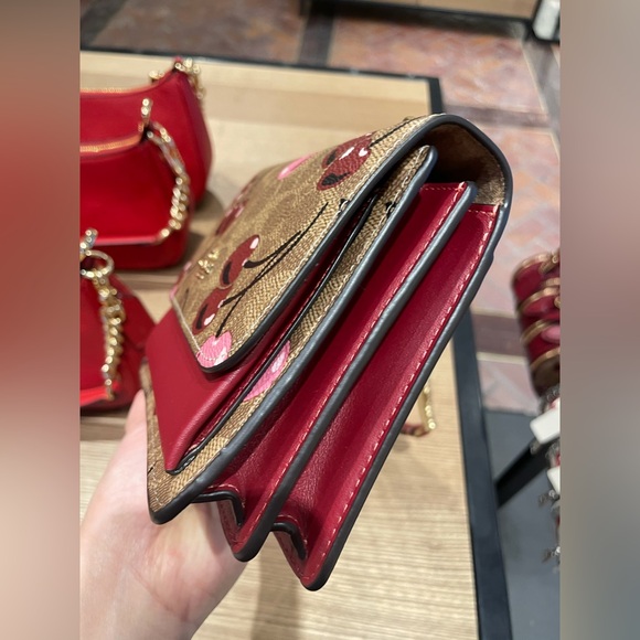 NWT！COACH MINI KLARE CROSSBODY BAG IN SIGNATURE WITH CHERRY PRINT（COACH CY716） - Picture 3 of 11